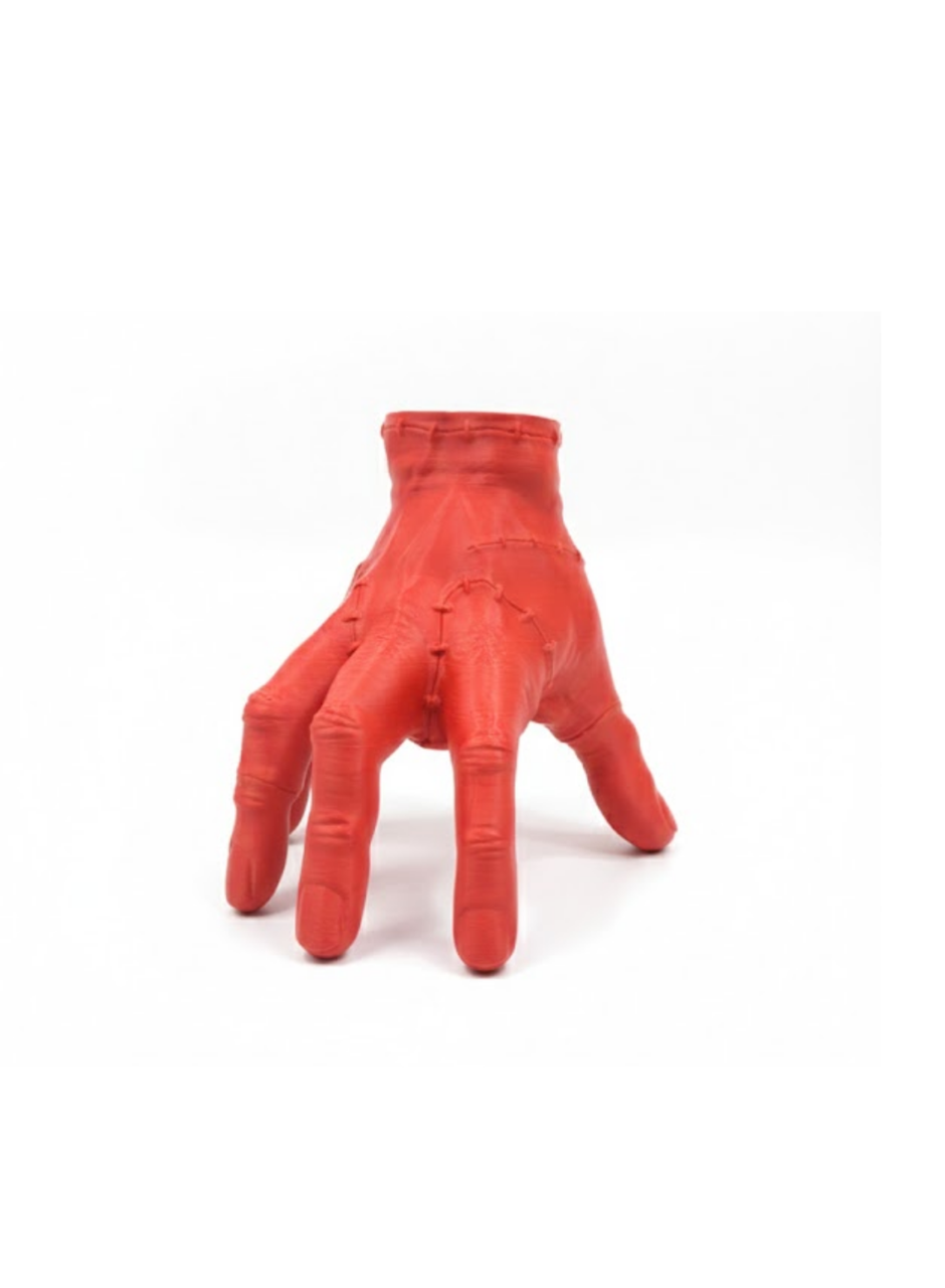 3D Dekoratif Kırmızı El Biblo 17x16 cm Modern Ev Aksesuarı