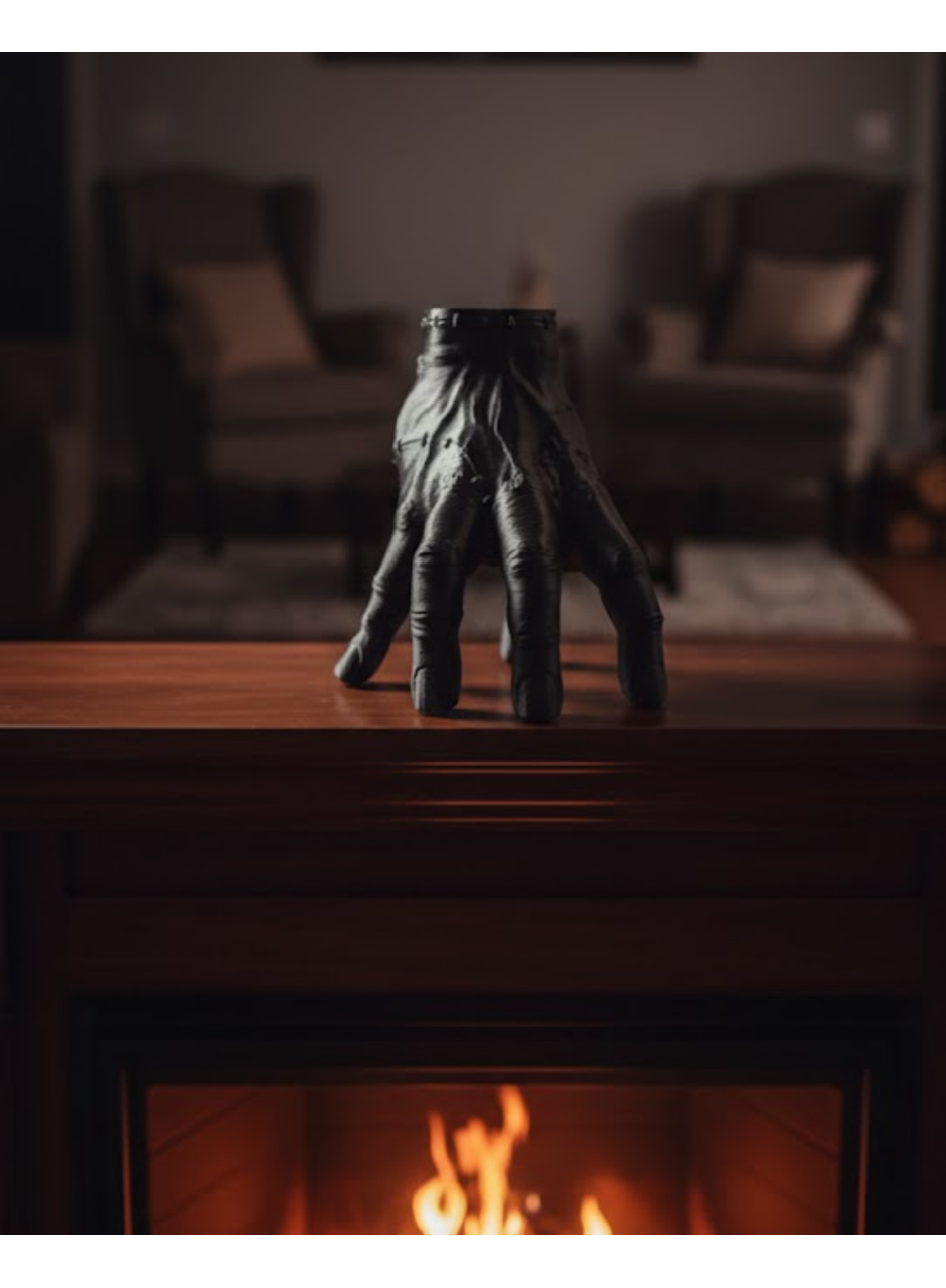 3D Dekoratif Siyah El Obje 17x16 cm Gotik ve Modern Aksesuar