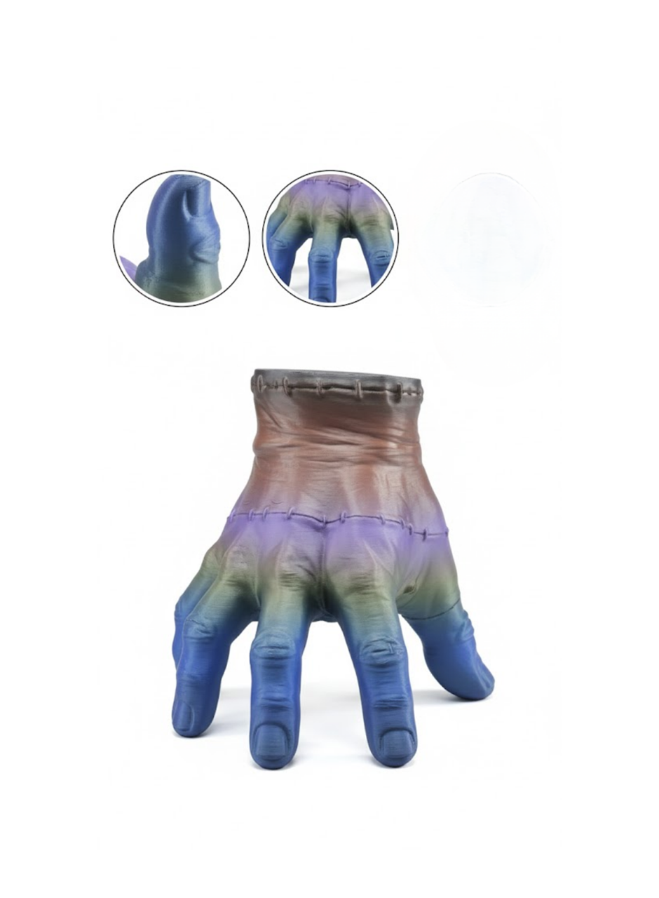 3D Renk Geçişli El Obje 27x22 cm Büyük Boy Ev Dekorasyonu