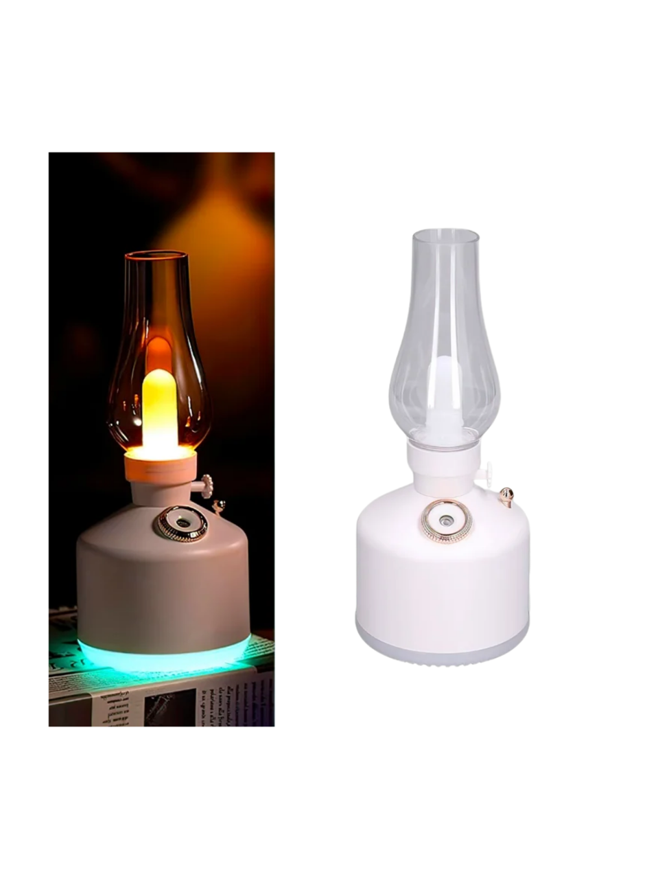 Retro LED Işıklı 1200 mAh Şarjlı Aroma Difüzörü 280 ml Su Kapasiteli