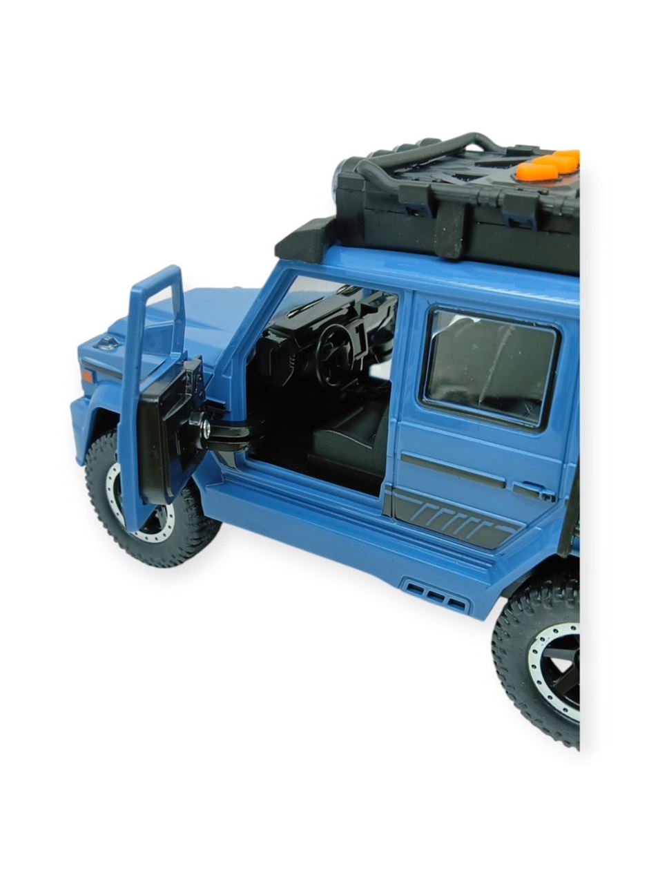 Sesli Işıklı Metal Off- Road Araba 17 cm - D700-04 - Mavi