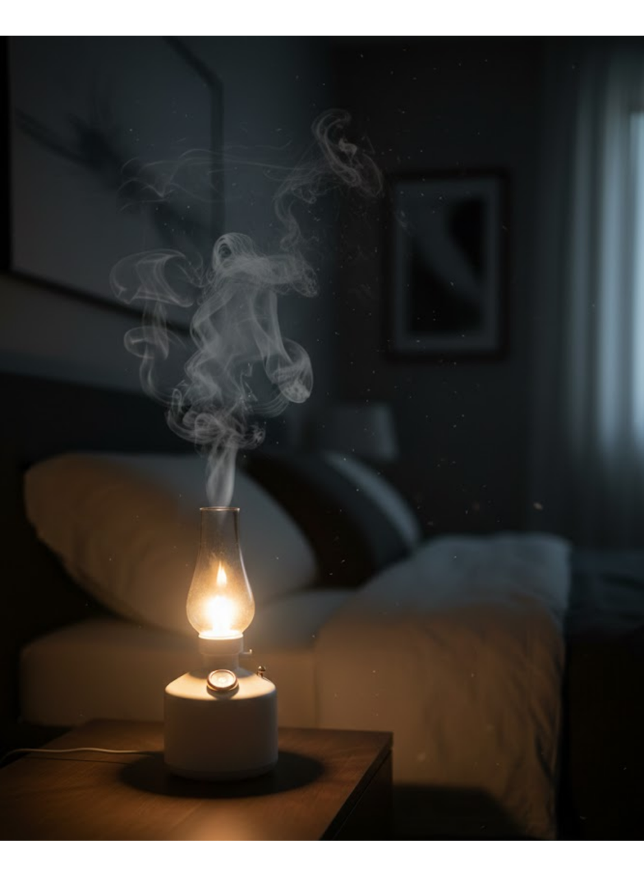 280 ml Retro Tasarım LED Işıklı USB Nemlendirici Aroma Difüzör