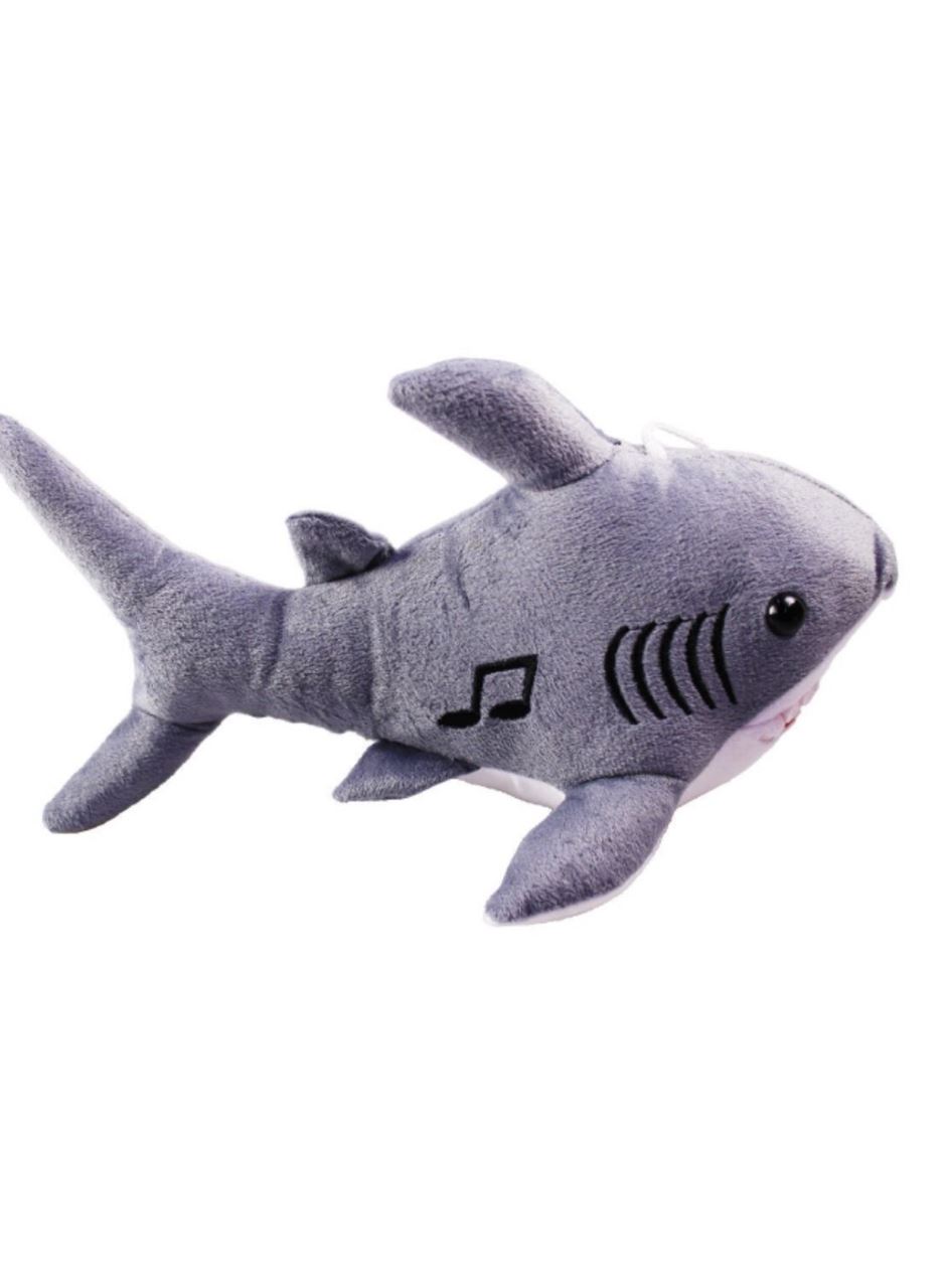 Köpekbalığı Sesli Baby Shark Müzikli 28 cm - 1811201 - Gri