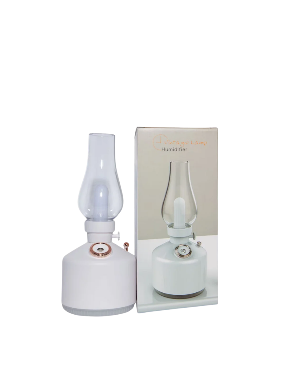 Vintage Dekoratif Gaz Lambası Görünümlü Aromaterapi Difüzör 1200 mAh USB Şarjlı