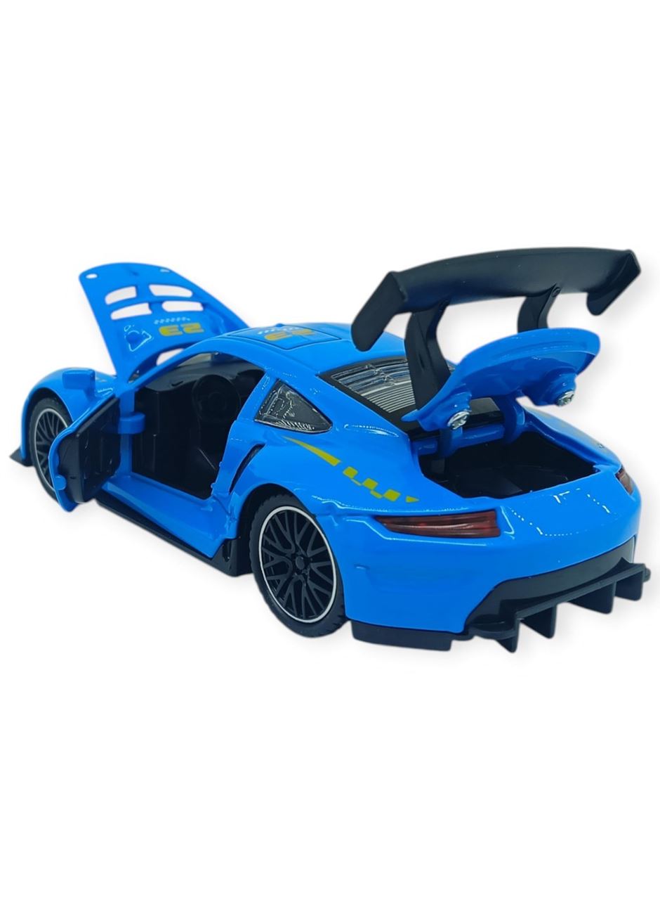 Sesli Işıklı Spor Araba 15 cm - 3291D - Mavi