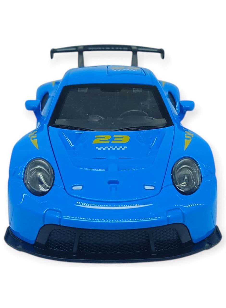 Sesli Işıklı Spor Araba 15 cm - 3291D - Mavi