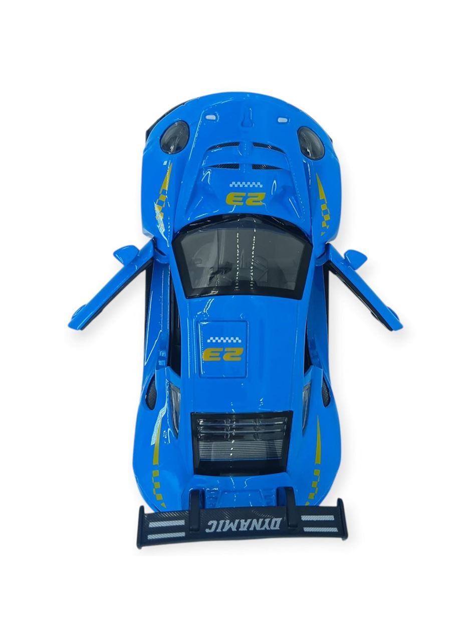 Sesli Işıklı Spor Araba 15 cm - 3291D - Mavi