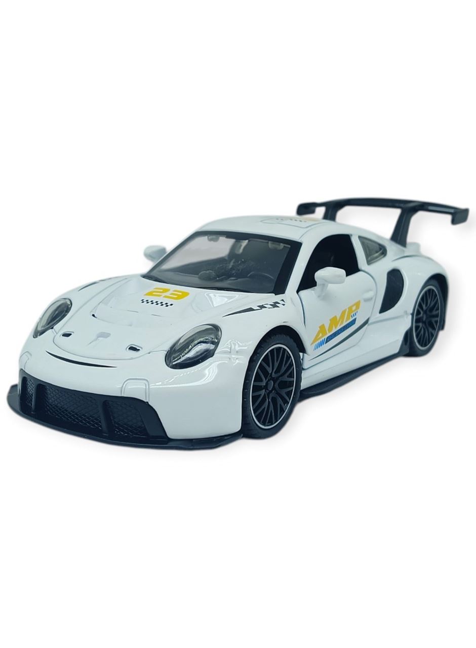 Sesli Işıklı Spor Araba 15 cm - 3291D - Beyaz