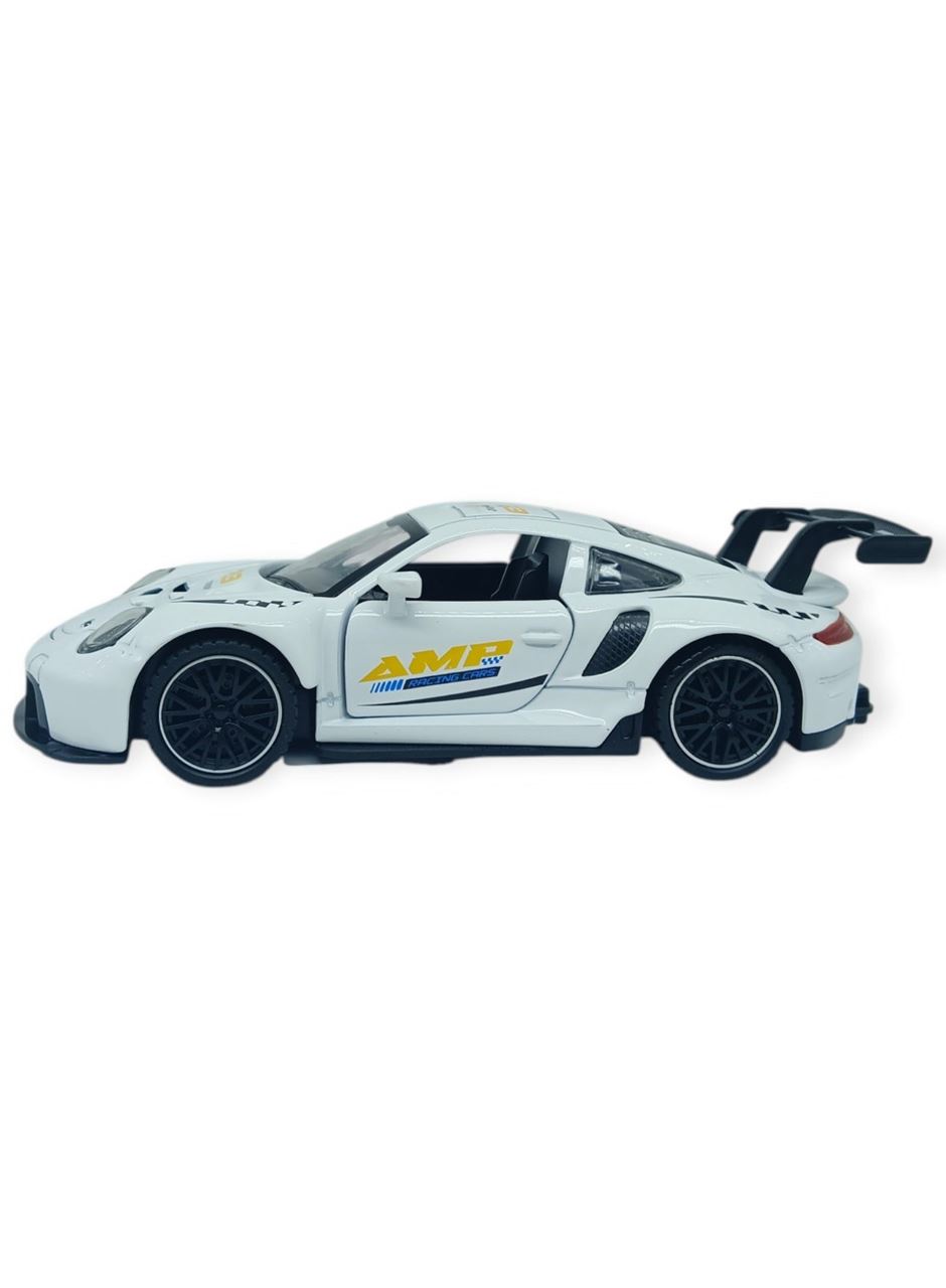 Sesli Işıklı Spor Araba 15 cm - 3291D - Beyaz