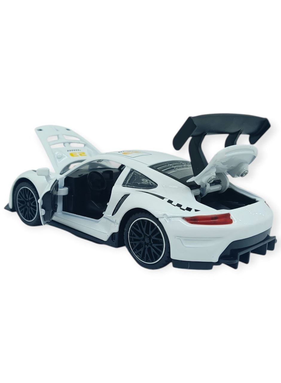 Sesli Işıklı Spor Araba 15 cm - 3291D - Beyaz