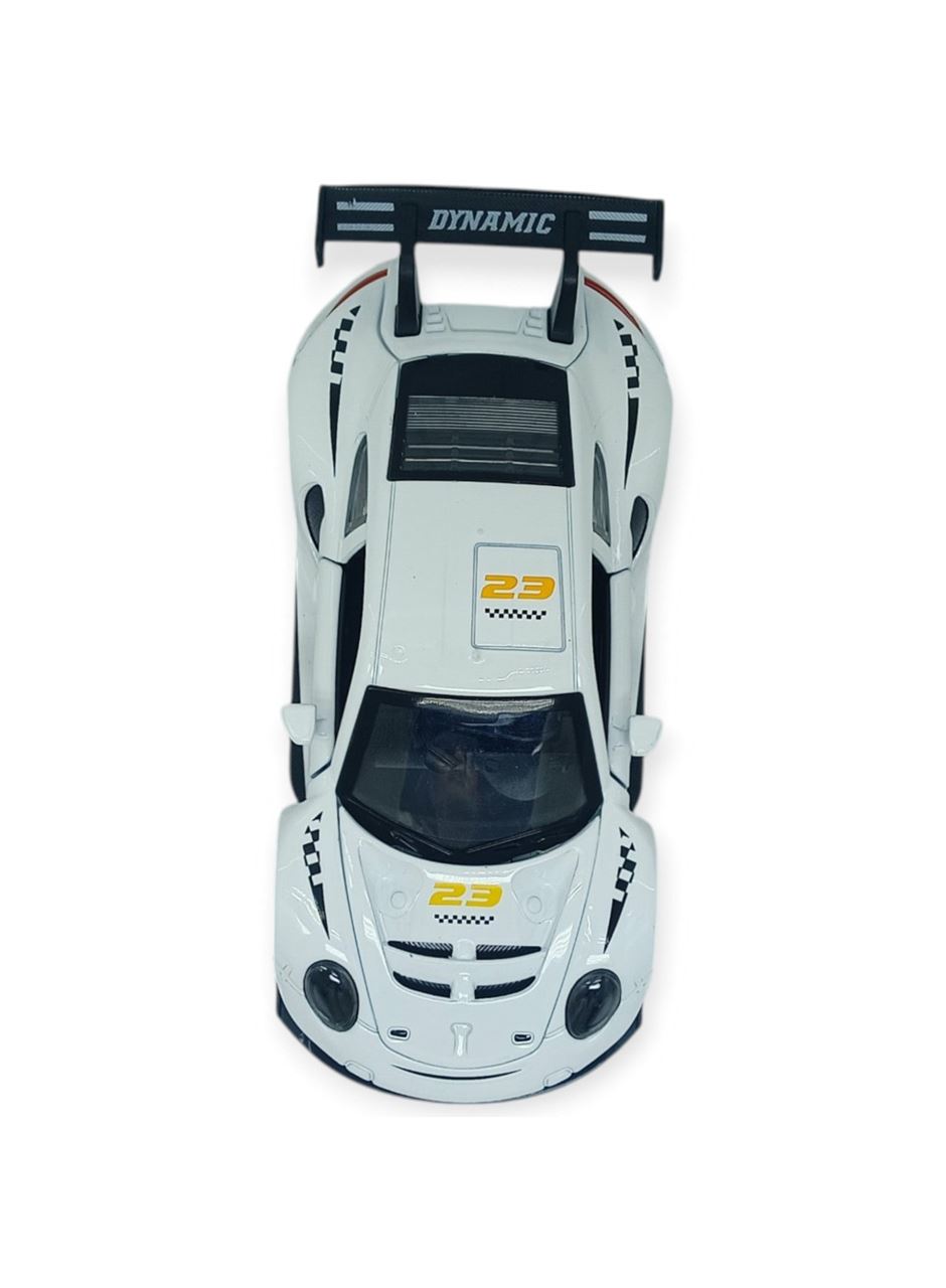 Sesli Işıklı Spor Araba 15 cm - 3291D - Beyaz