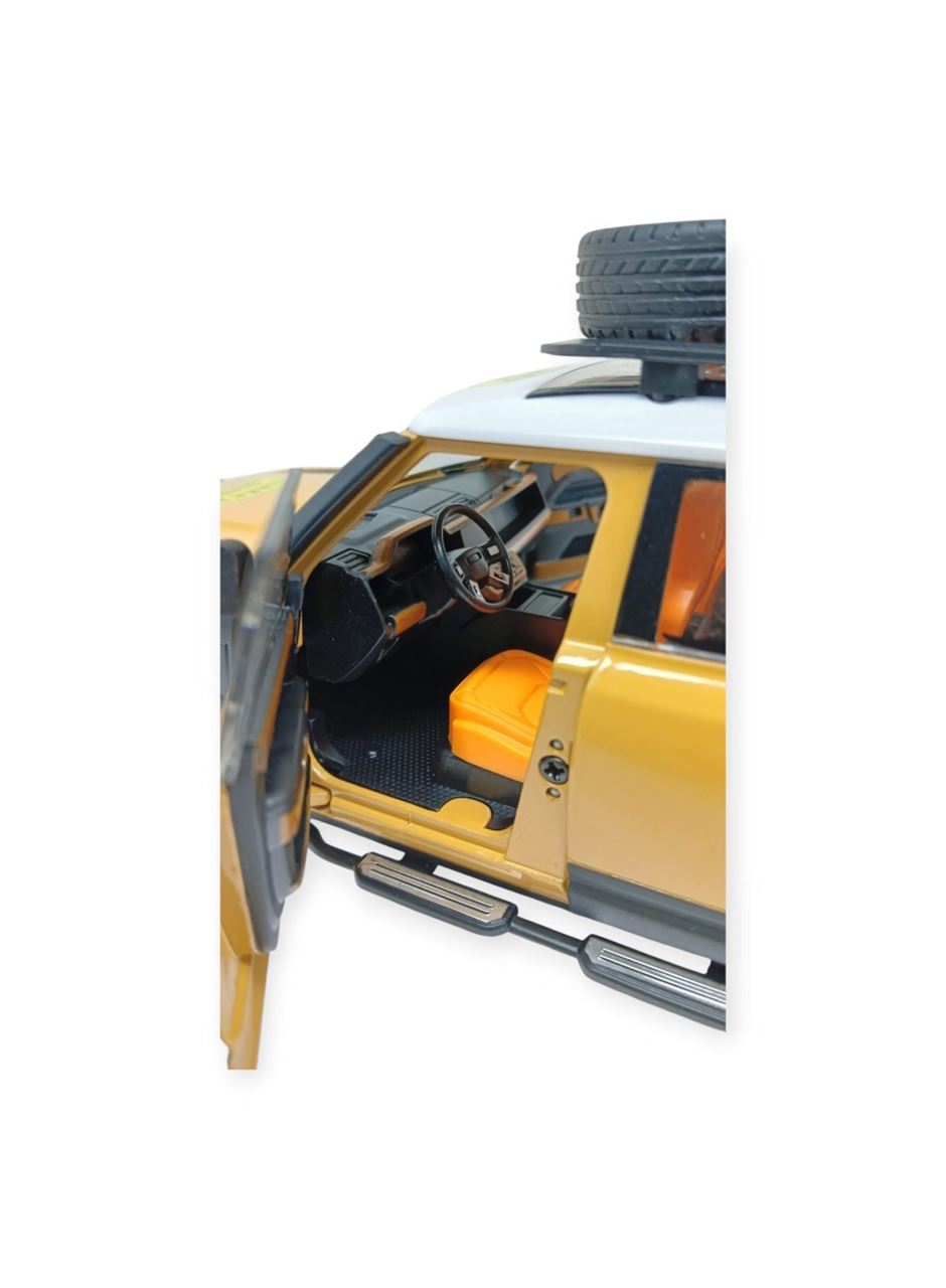 Model Araçlar - Metal Sesli Off-Road Araba 22 cm - Sarı