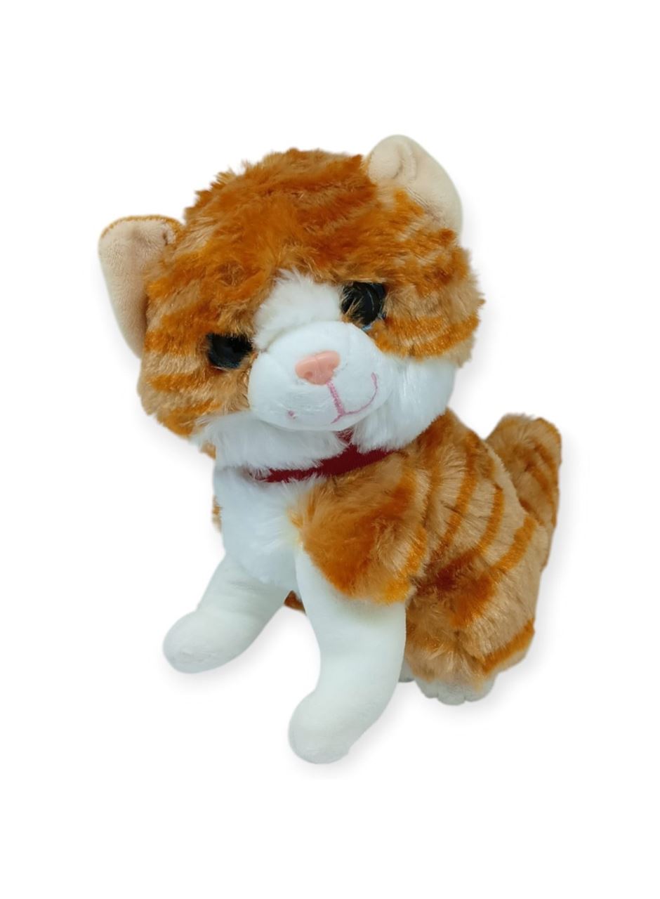 Sesli Peluş Kedi 25 cm - Sarı