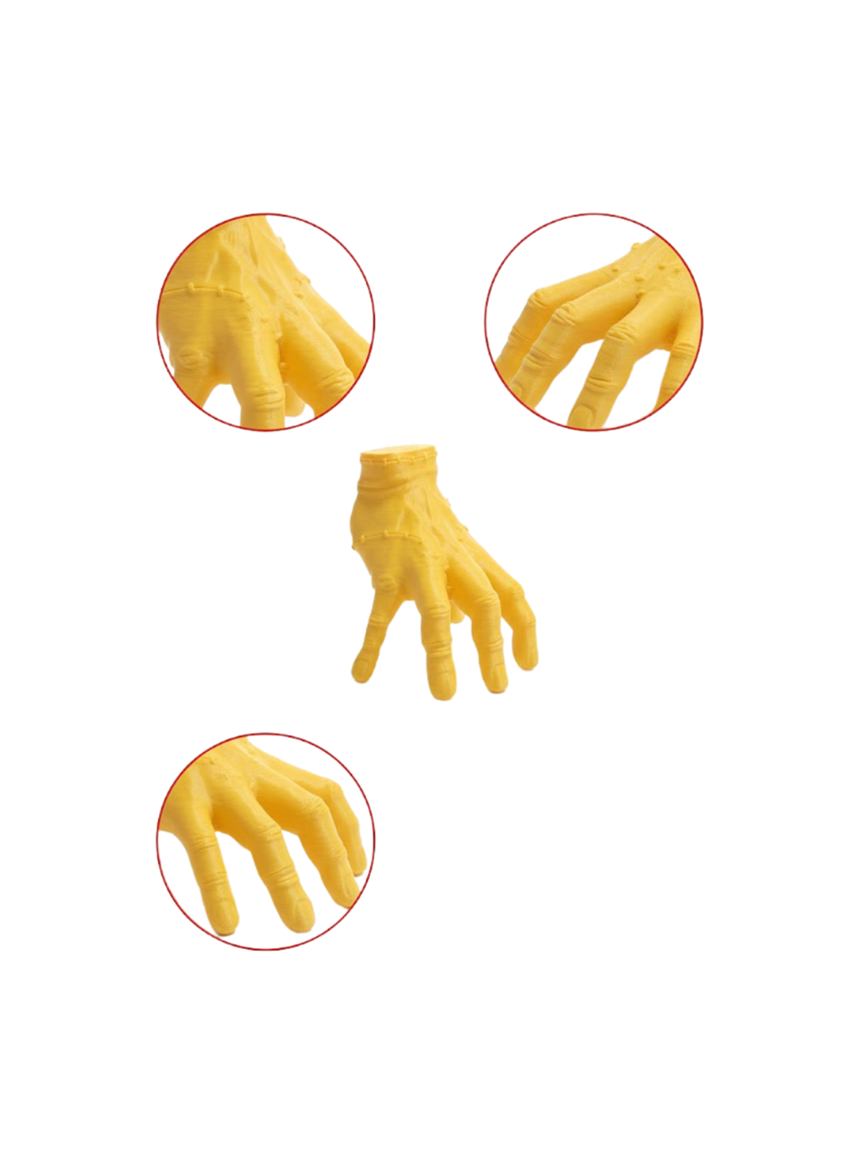 3D Modern Sarı El Biblo 17x16 cm Ev ve Ofis Dekorasyonu