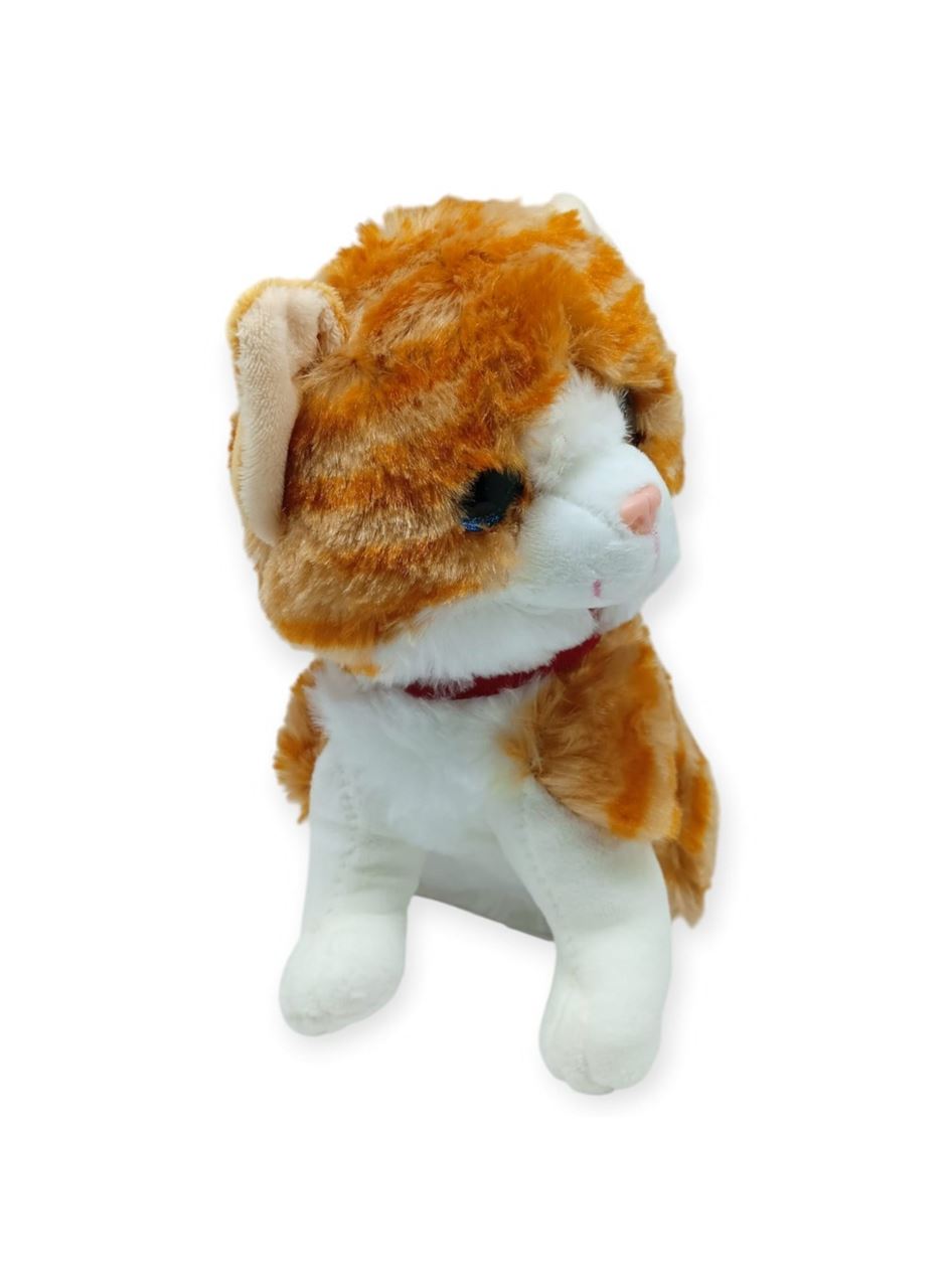 Sesli Peluş Kedi 25 cm - Sarı