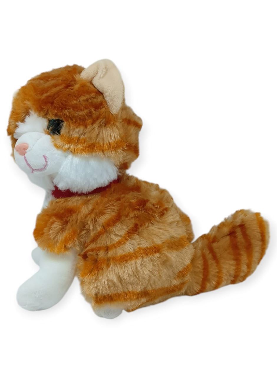 Sesli Peluş Kedi 25 cm - Sarı