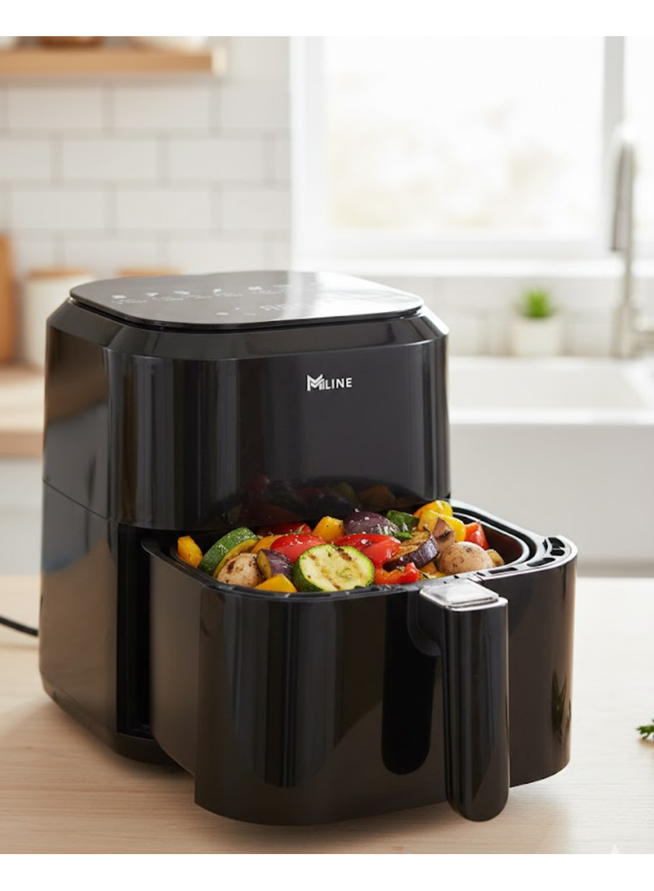 4 Litre Cam Hazneli 1360W Ayarlanabilir Isılı Airfryer