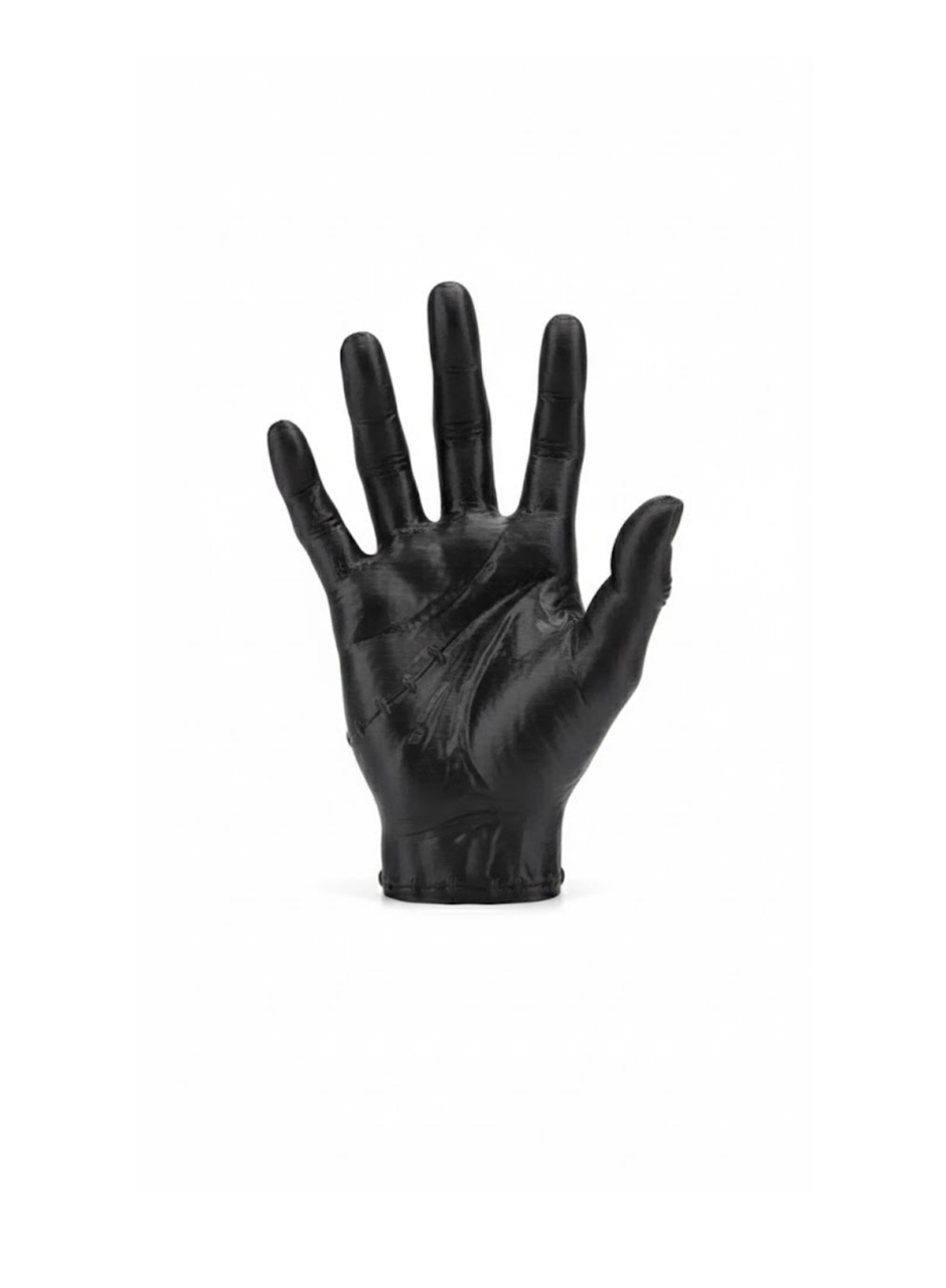 3D Siyah El Biblo 27x22 cm İddialı Ev Dekorasyonu