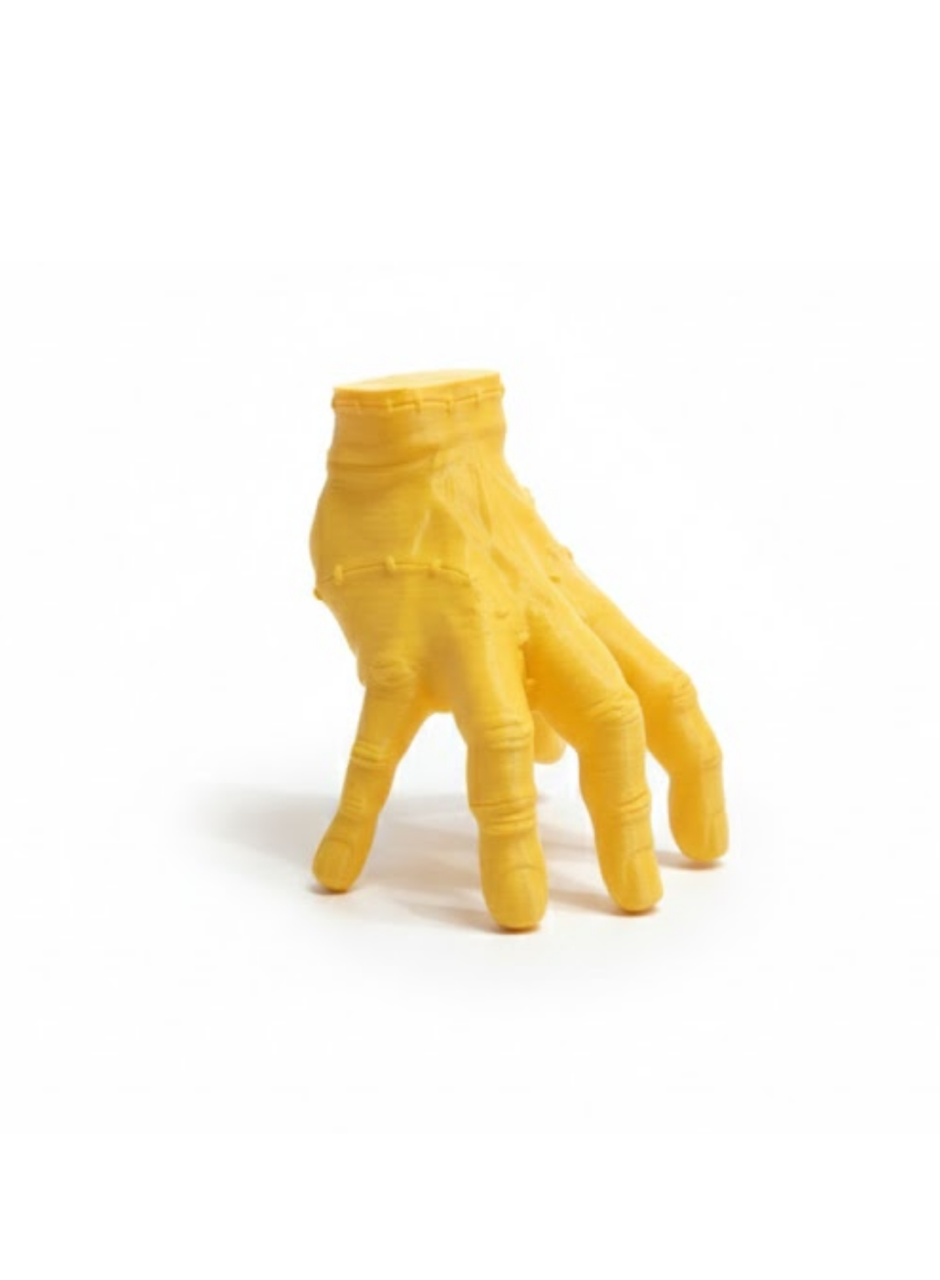 3D Sarı El Dekoratif Biblo 17x16 cm Modern Ev Aksesuarı