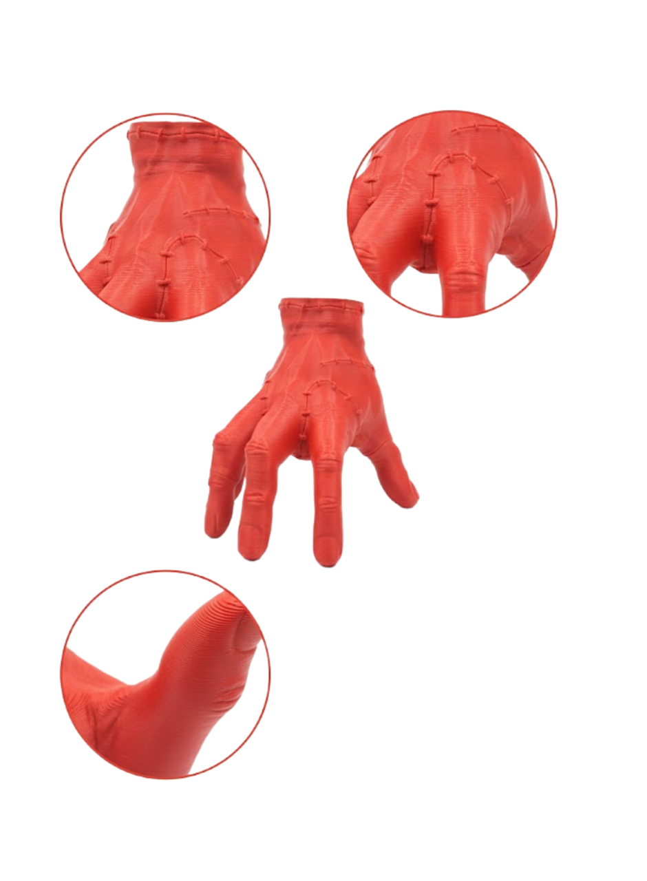 3D Modern Kırmızı El Obje 17x16 cm Ev ve Ofis Dekorasyonu