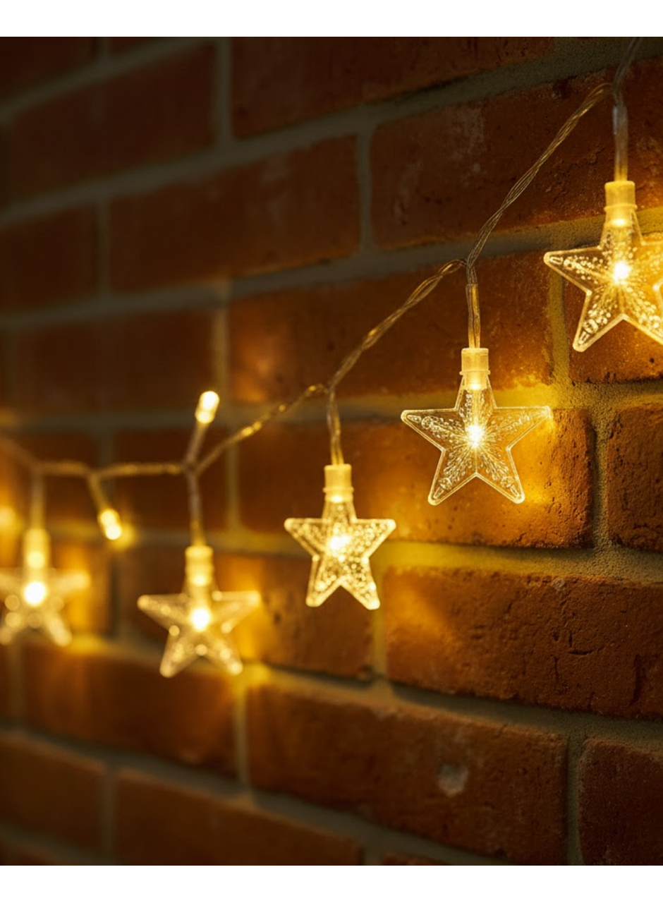 5 Metre Yıldız LED Işık Günışığı Beyaz İç Mekan Dekoratif Aydınlatma