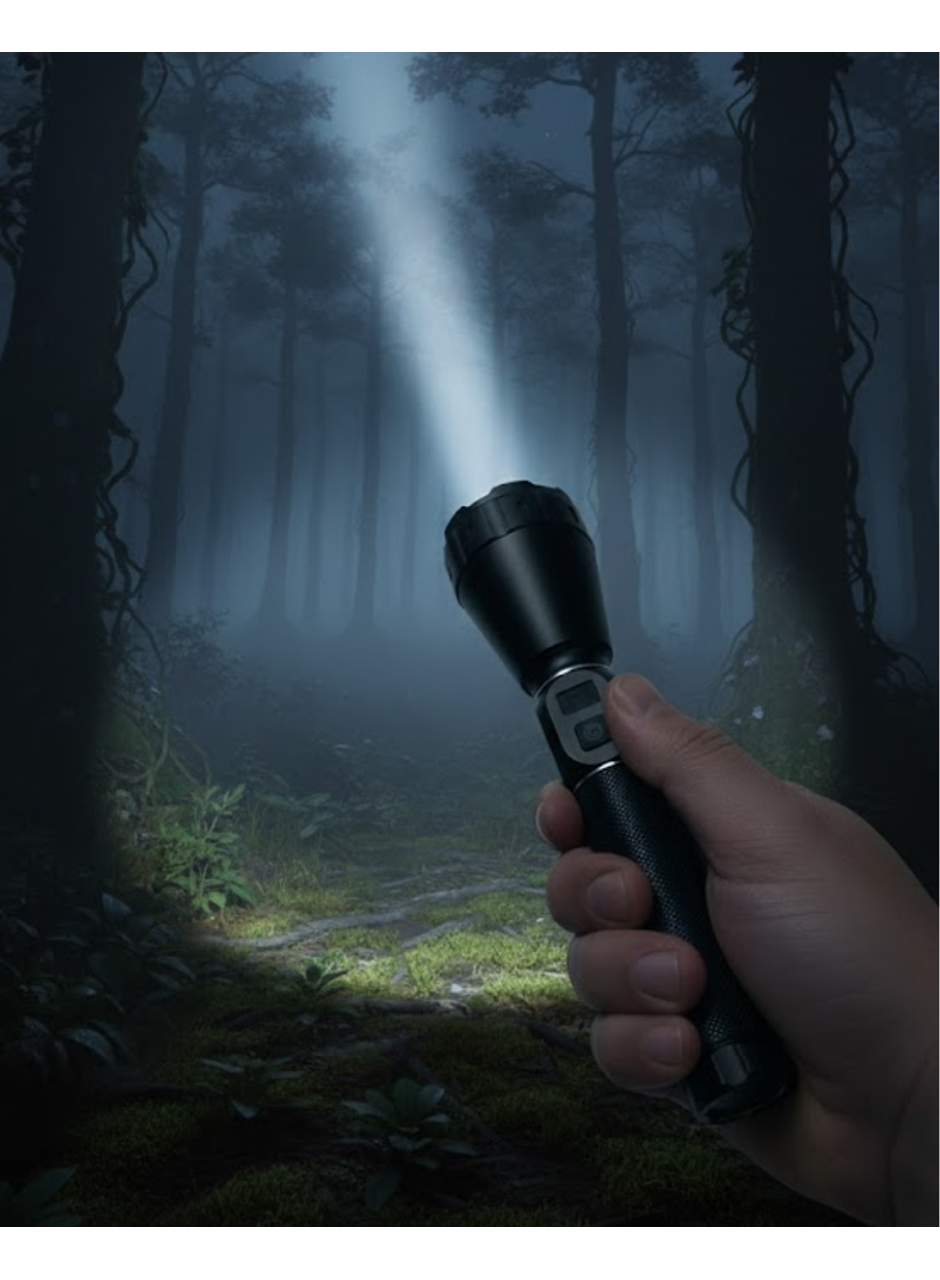 Profesyonel Şarjlı El Feneri Yüksek Parlaklık 9000mAh Bataryalı Set