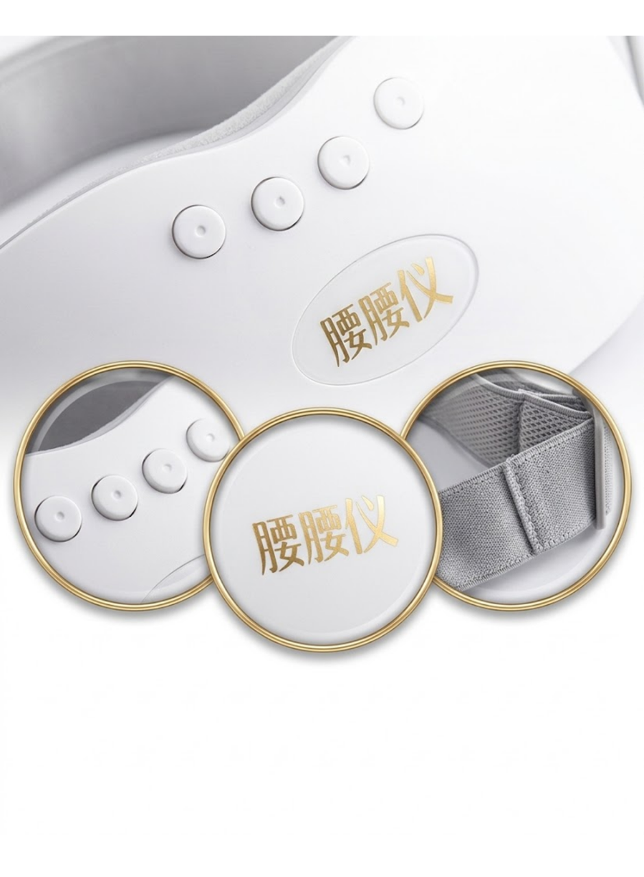 USB Şarjlı Kızılötesi Isıtmalı Titreşimli Kadın Bel ve Karın Masaj Kemeri 4000mAh