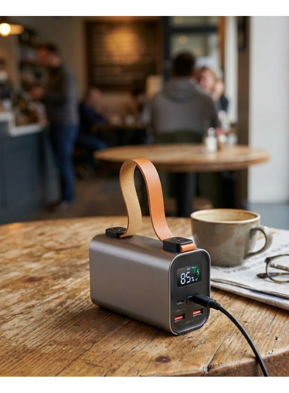 50000mAh Süper Fast Charge LED Işıklı Taşınabilir Power Bank