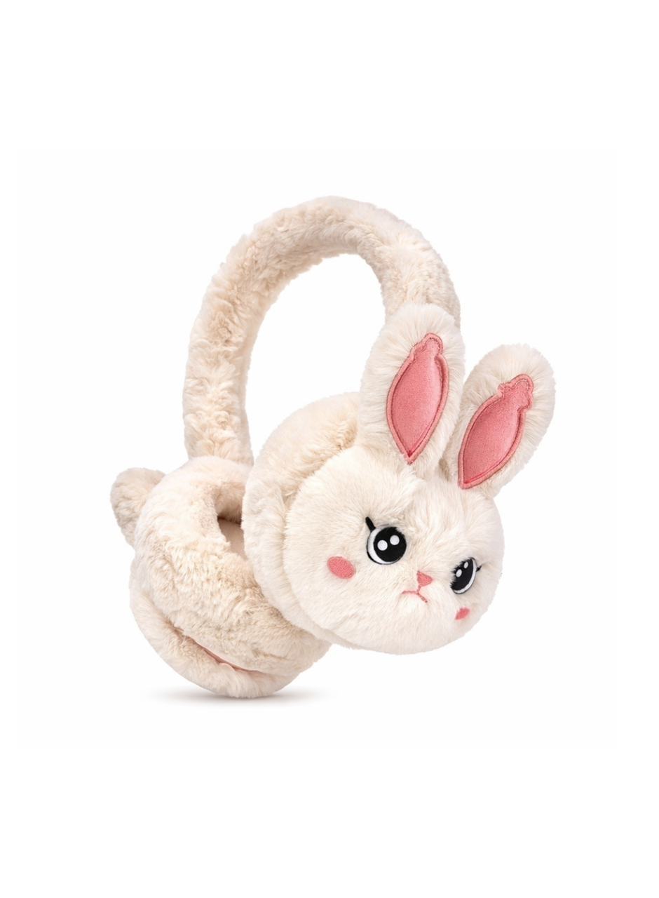 Peluş Tavşan Kulaklı Bluetooth Kulaklık Kablosuz Müzik ve TF Kart Destekli