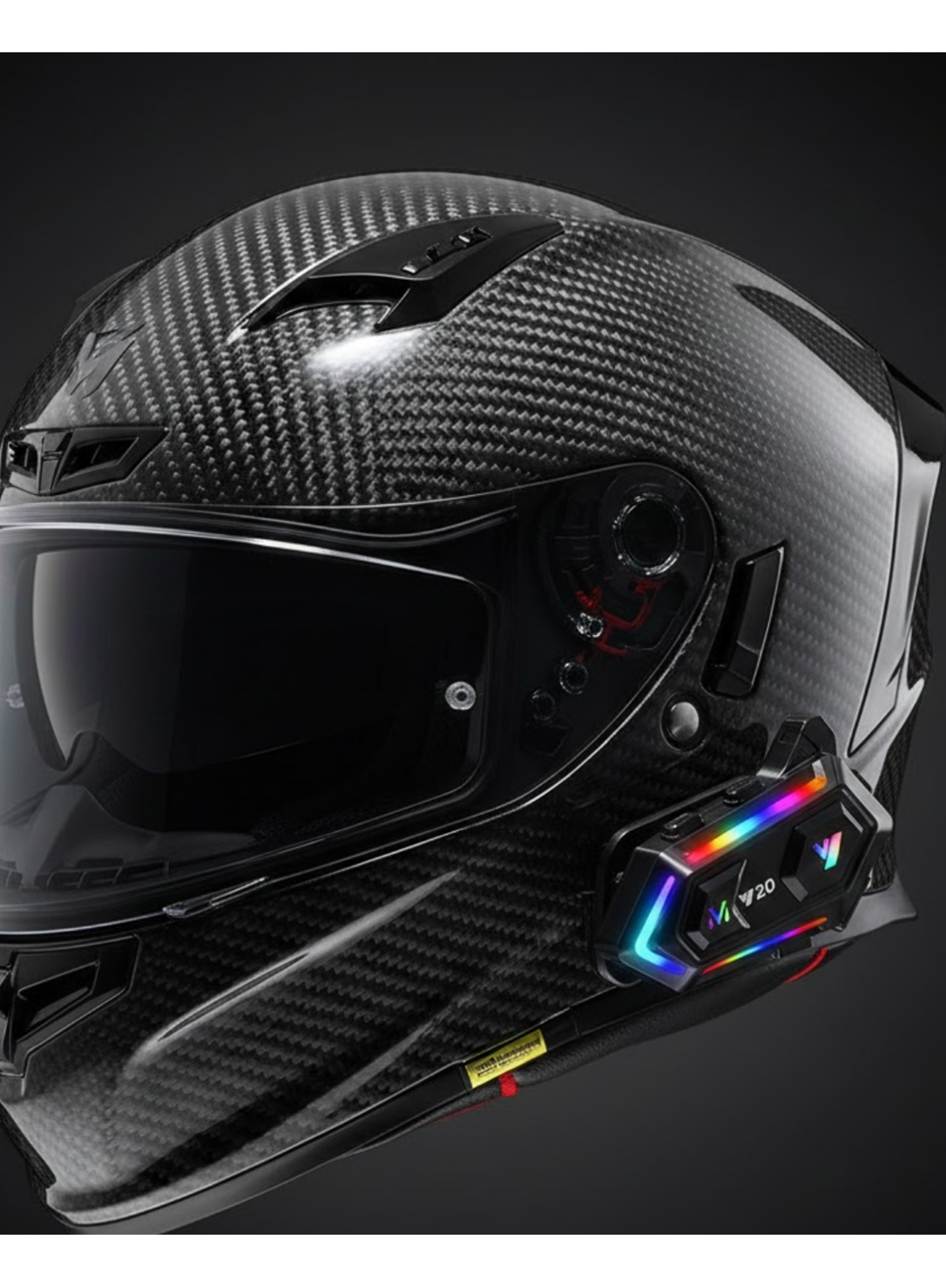 Bluetooth 5.3 Gürültü Engelleyici Kask İçi Intercom 25 Saat Kullanım