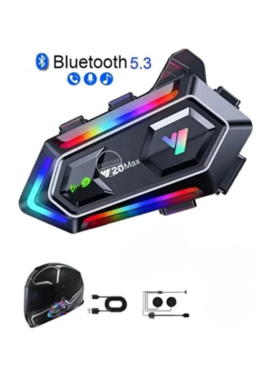 Bluetooth 5.3 Gürültü Engelleyici Kask İçi Intercom 25 Saat Kullanım