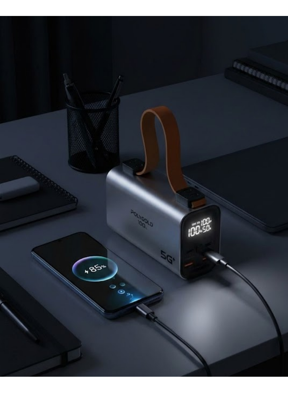 50.000 mAh LED Ekranlı Taşınabilir Şarj Cihazı Süper Hızlı Şarj