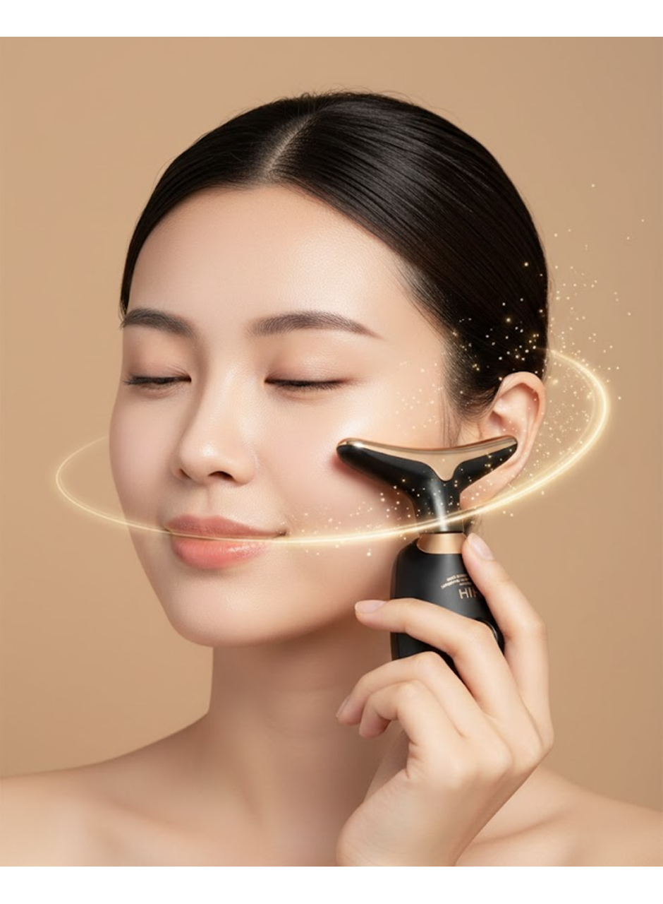 Yüz Masaj Aleti Boyun ve Yüz EMS Güzellik Cihazı Cilt Sıkılaştırma Cilt Gençleştirme Cihazı