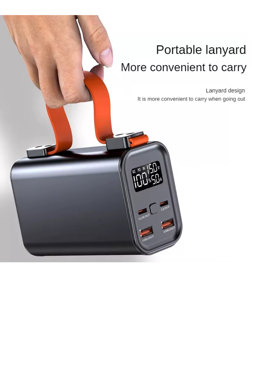50000mAh Yüksek Kapasiteli Power Bank Çoklu Çıkışlı Fast Charge