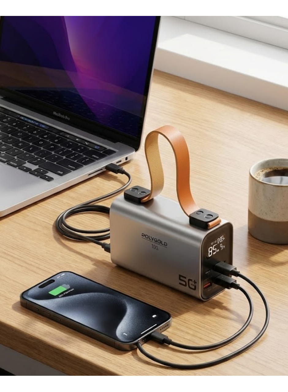 50000 mAh Powerbank Süper Hızlı Şarj LED Dijital Göstergeli Taşınabilir Şarj Cihazı