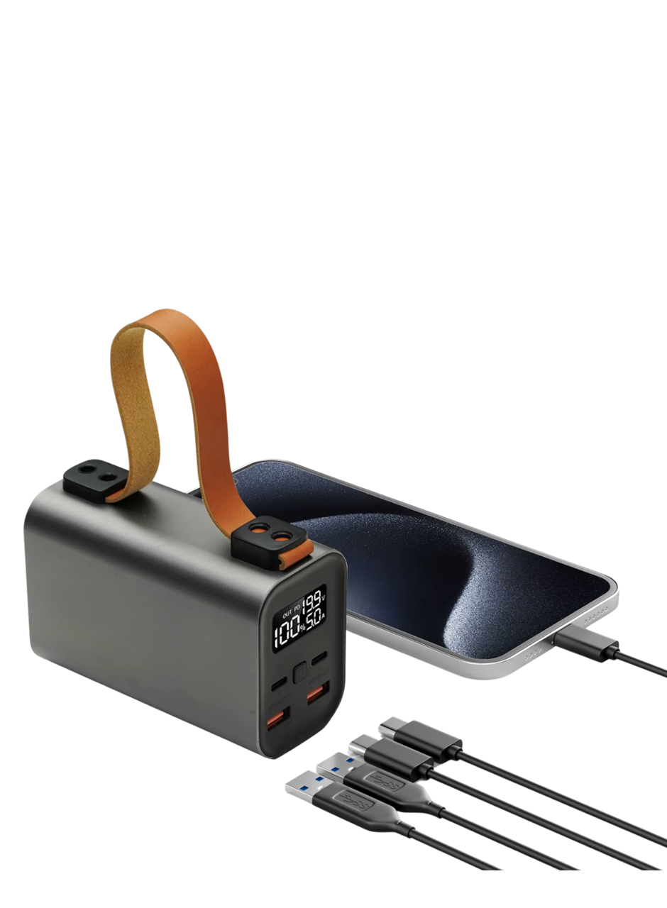 50000 mAh Powerbank Süper Hızlı Şarj LED Dijital Göstergeli Taşınabilir Şarj Cihazı