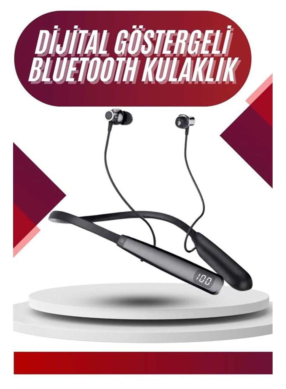 100 Saat Bluetooth Kulaklık Dijital Göstergeli ANC Özelliği Kablolu