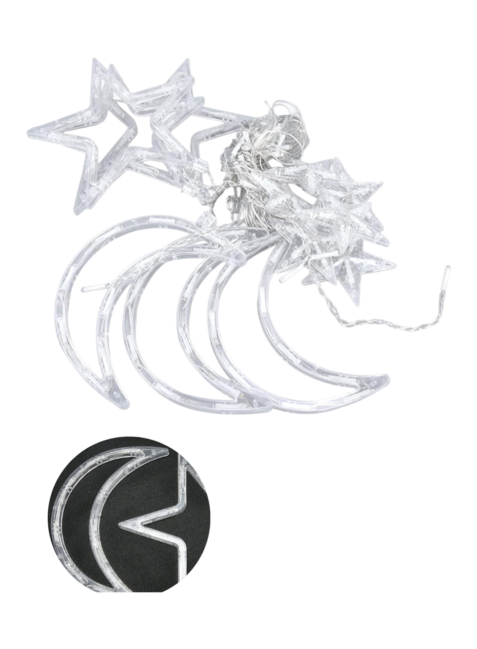 Büyük Ay Yıldız Ramazan Led Işık Dekoratif Işıklı Süs