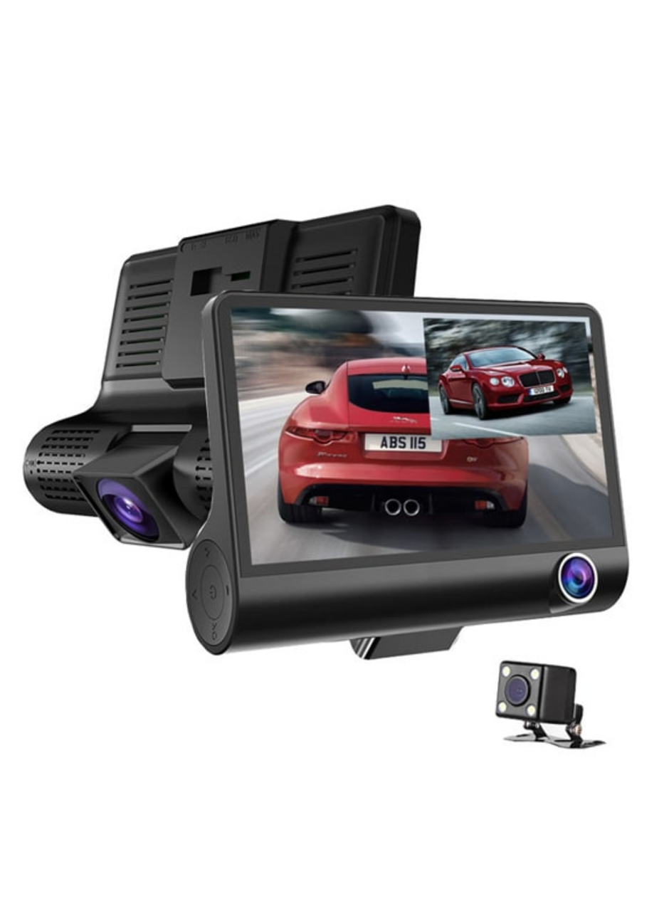 Araç DVR Kamera Çift Lensli 4 İnç Ekranlı G Sensörlü