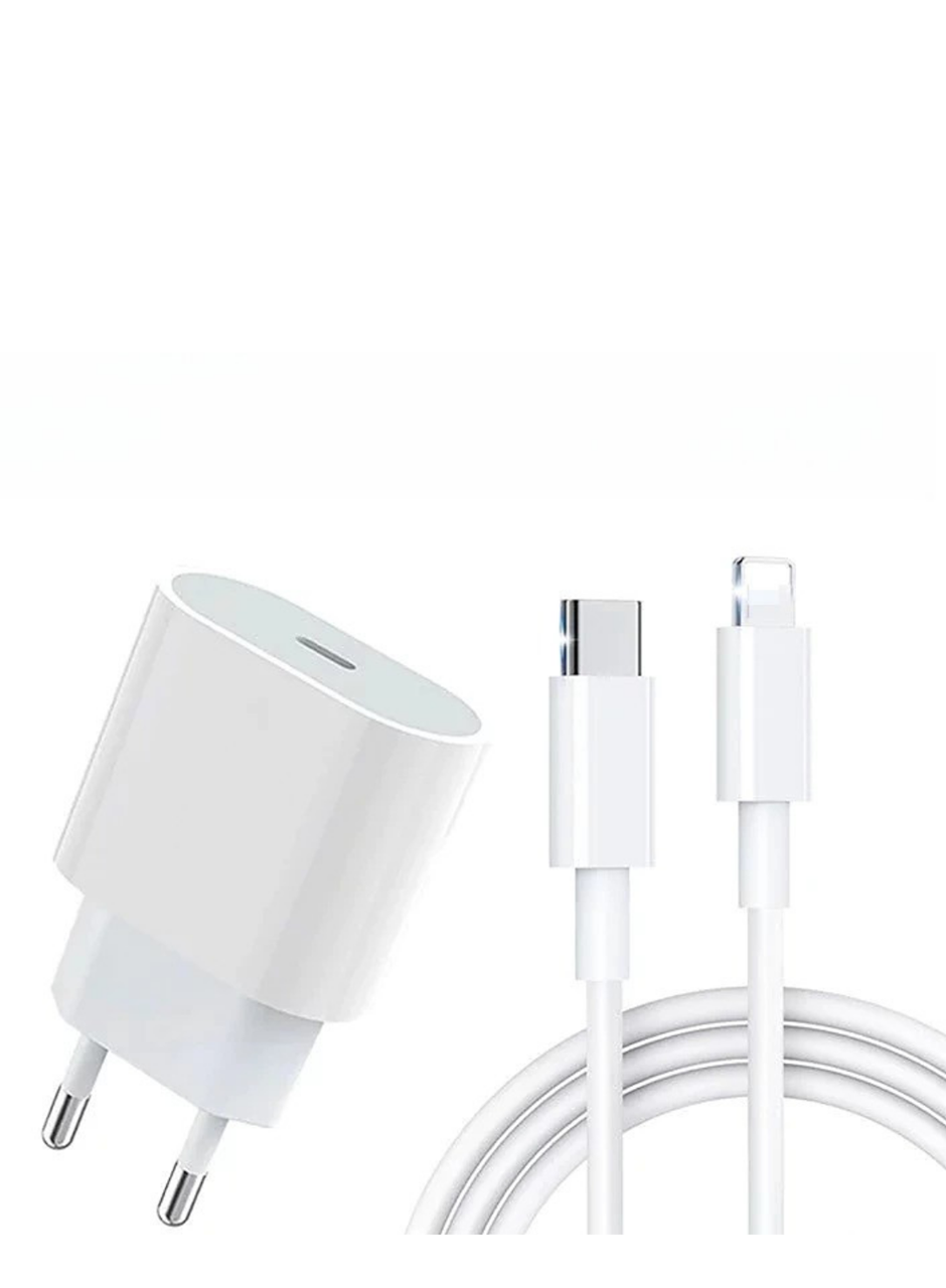 iPhone 14 13 12 11 Uyumlu 20W Hızlı Şarj Adaptörü Lightning Kablo Seti