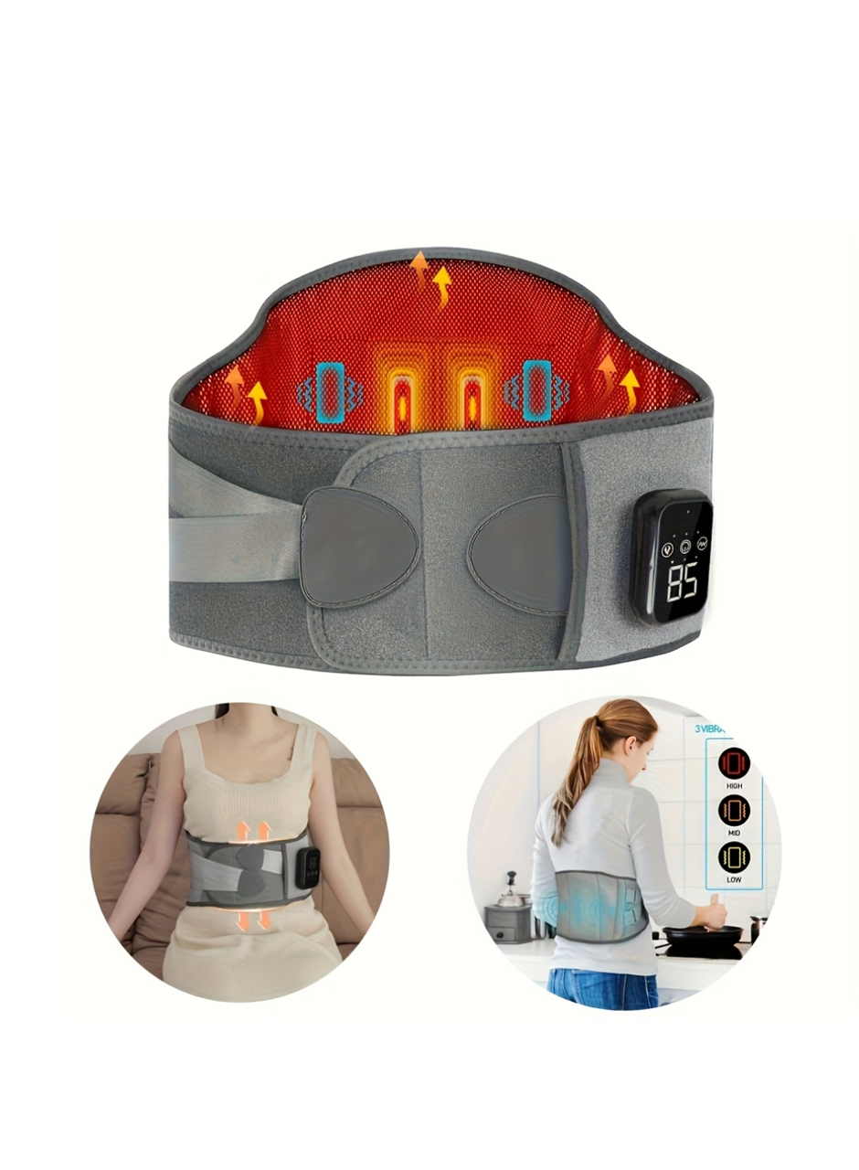 3 Kademe Isıtmalı ve Titreşimli Bel Destek Kemeri Ergonomik Tasarım