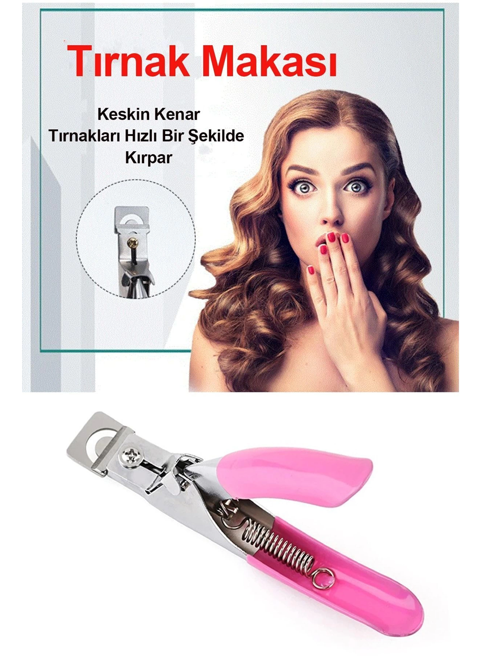 Takma Tırnak Protez Tırnak Pens Kesici Ayarlayıcı Giyotin (