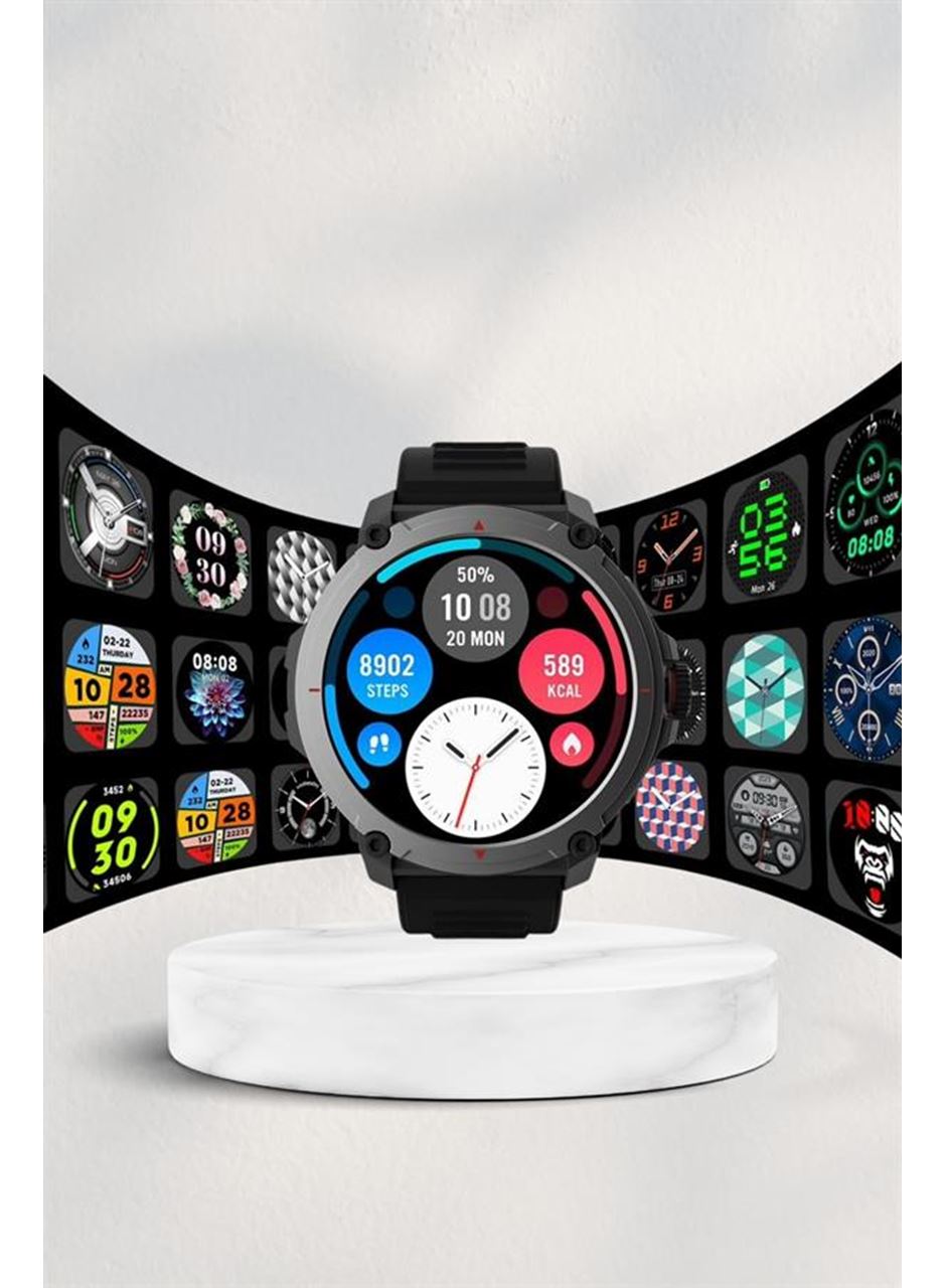 Yeni Model Akıllı Saat GPS Uyumlu Uyku ve Sağlık Takibi Sesli Görüşme