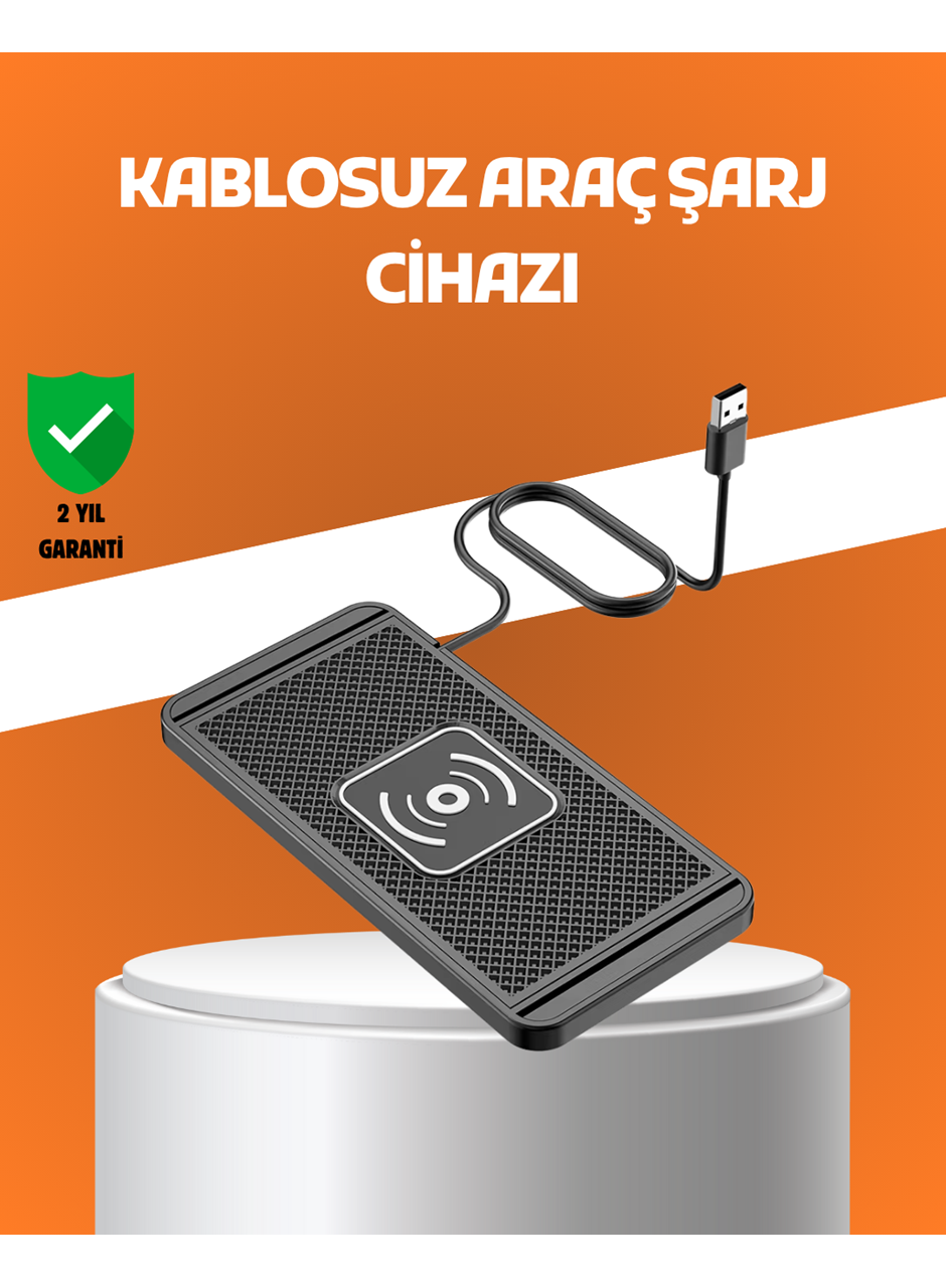 Araç İçi Kablosuz Şarj Pedi – Manyetik Güçlü Tutuş, Hızlı Şarj Özelliği