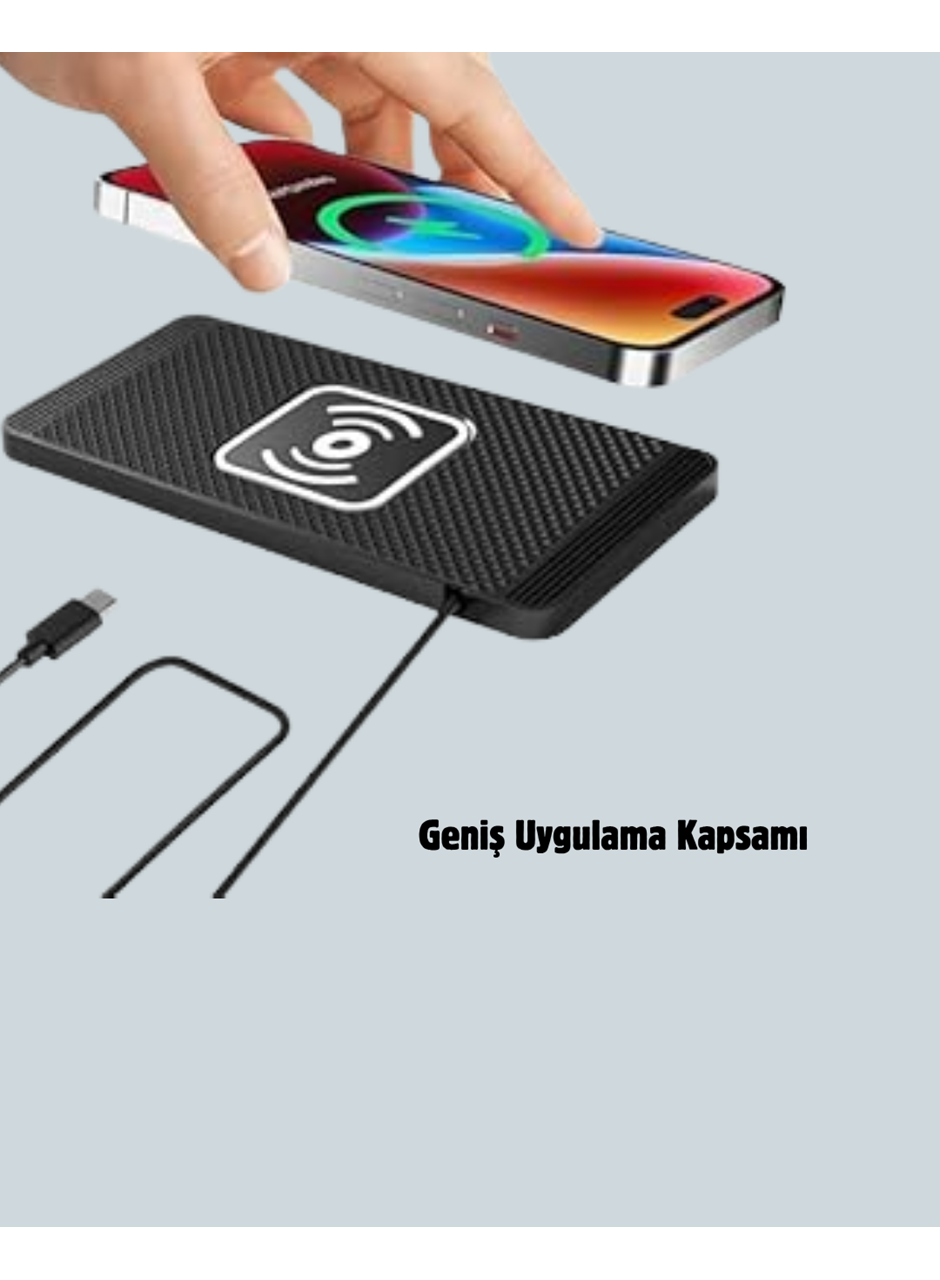 Araç İçi Kablosuz Şarj Pedi – Manyetik Güçlü Tutuş, Hızlı Şarj Özelliği