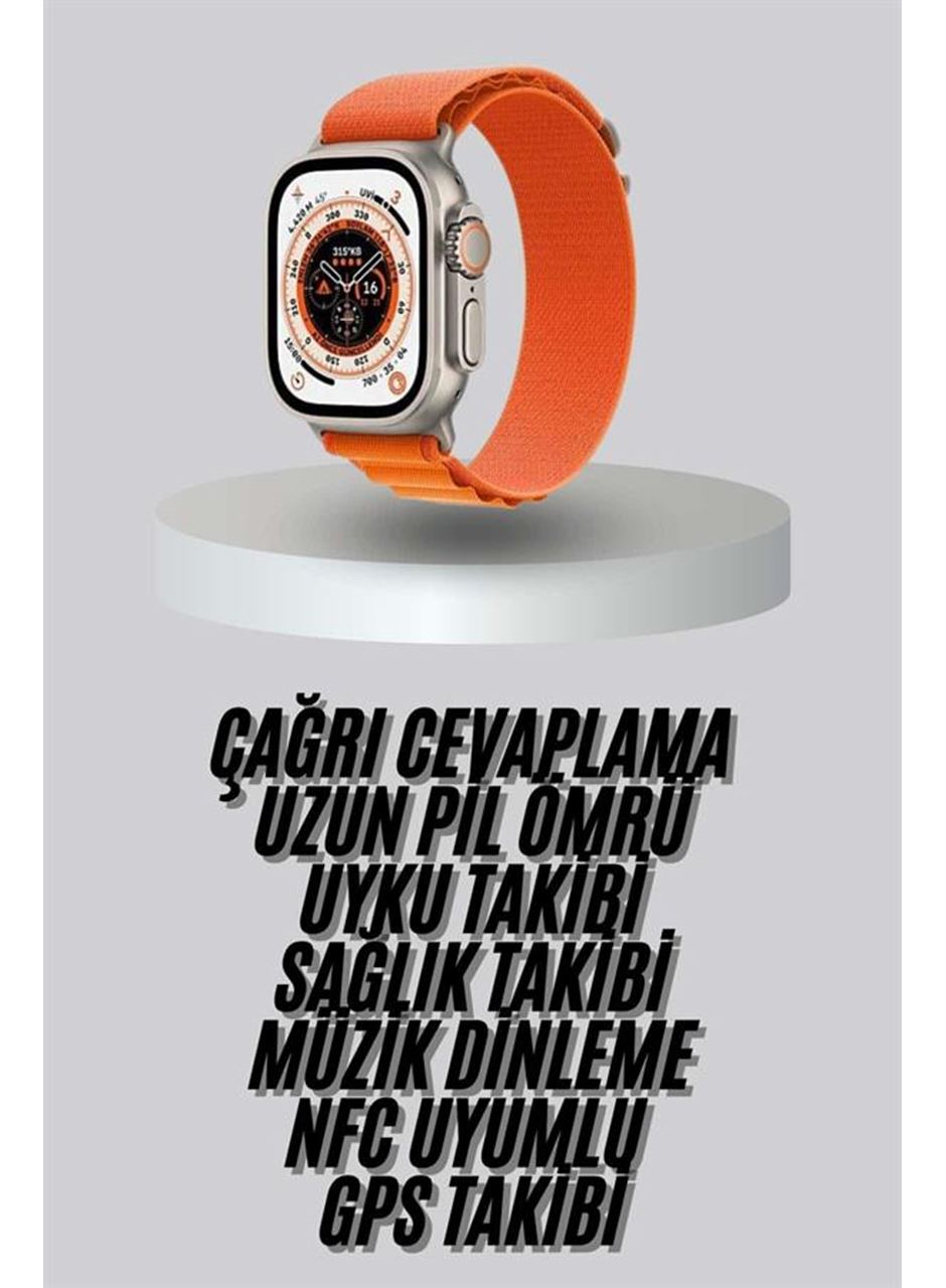 Yeni Nesil Akıllı Saat Uyku ve Sağlık Takibi Titeşimli Sesli Arama Mesaj ve Bildirim Görme