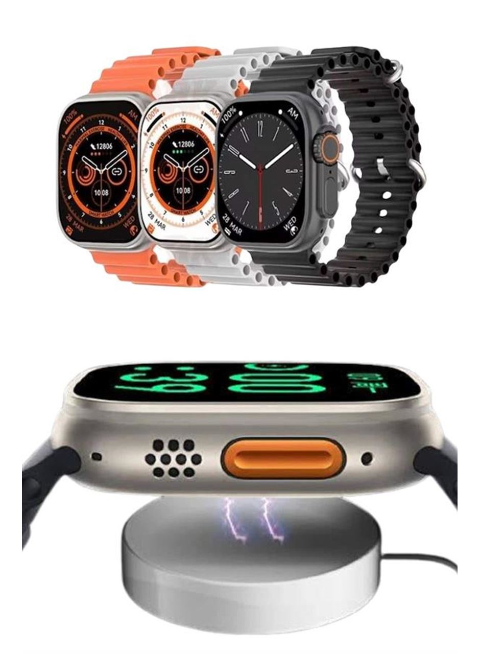 Yeni Nesil Akıllı Saat Uyku ve Sağlık Takibi Titeşimli Sesli Arama Mesaj ve Bildirim Görme