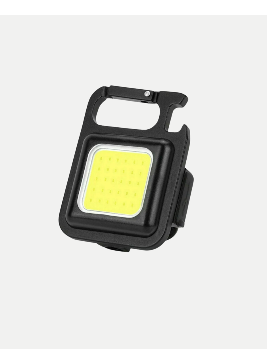 Şarjlı COB LED Anahtarlık Fener – 4 Modlu, Manyetik ve Katlanabilir Standlı