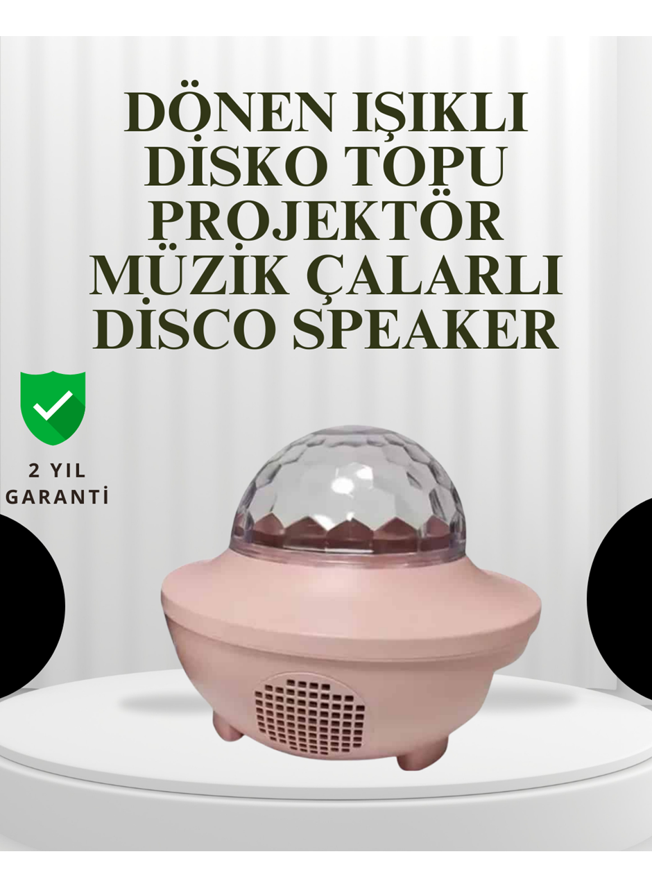 Sesle Etkileşimli Yıldız Projektörlü Gece Lambası – Bluetooth Hoparlörlü, USB Girişli, Dönen Okyanus