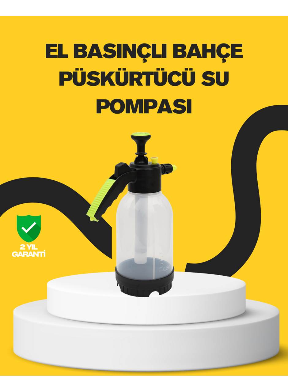 Köpük Püskürtücü 2 Litre Dayanıklı Manuel Basınçlı Yıkama Şişesi